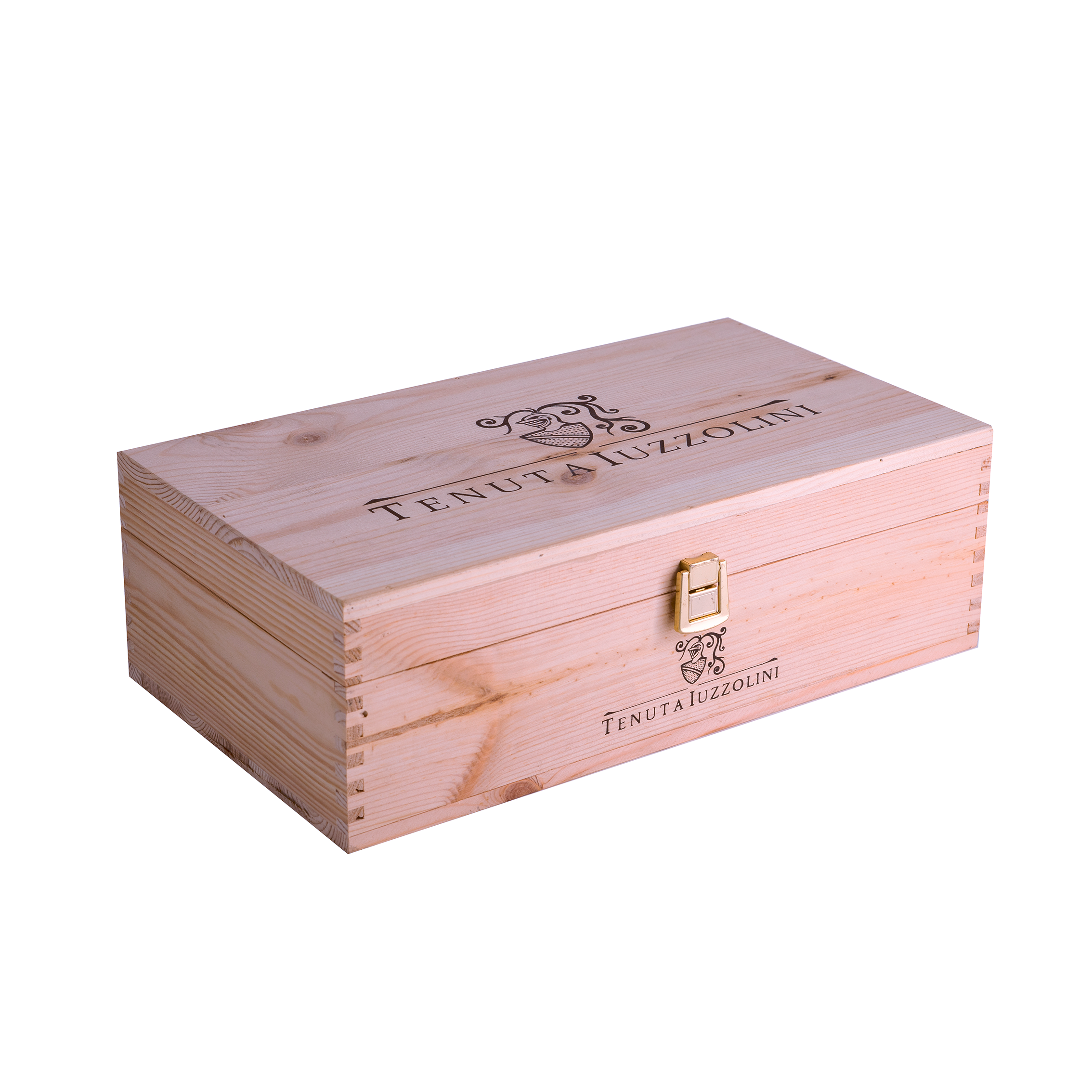 CASSA IN LEGNO per 2 BOTTIGLIE DA 0.75