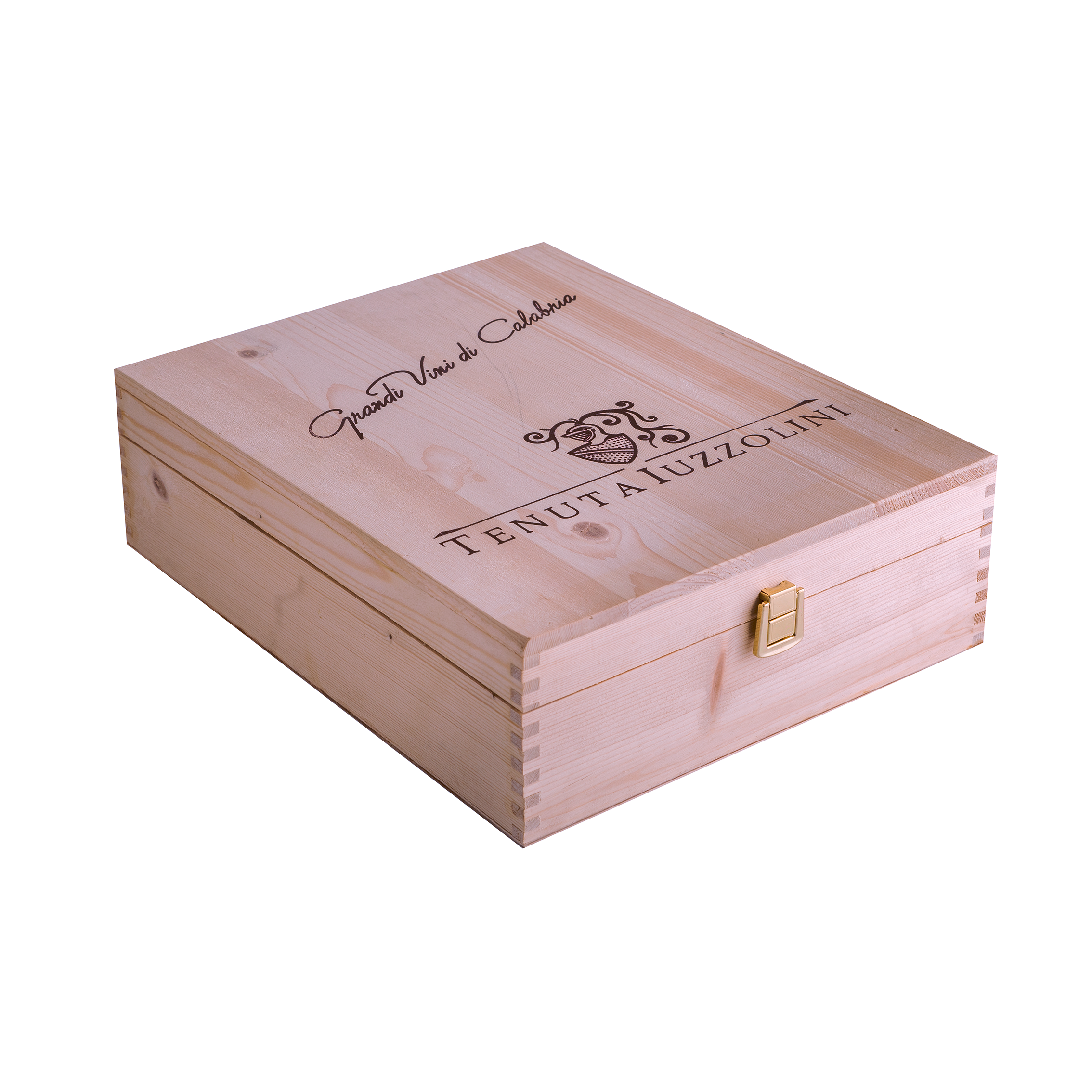 CASSA IN LEGNO per 3 BOTTIGLIE DA 0.75