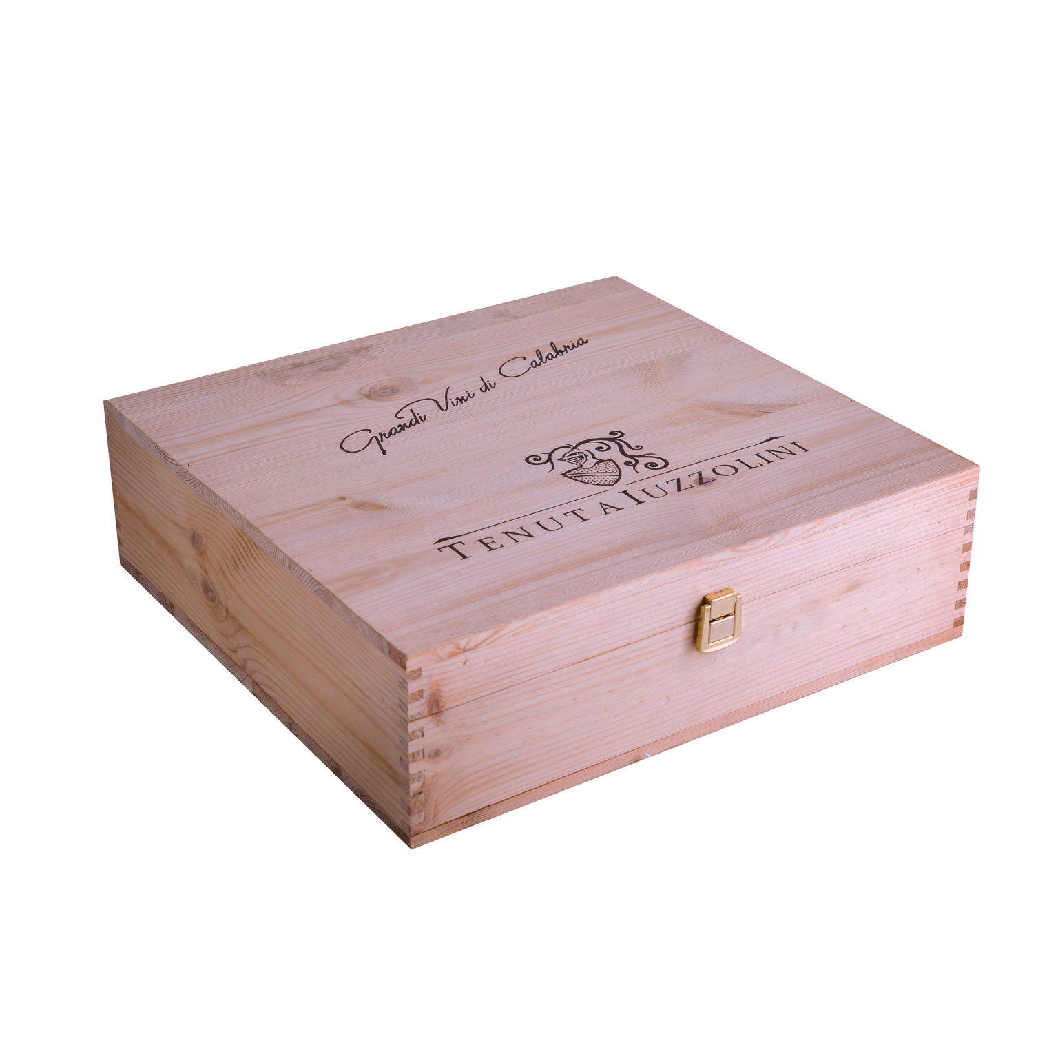 CASSA IN LEGNO per 4 BOTTIGLIE DA 0.75